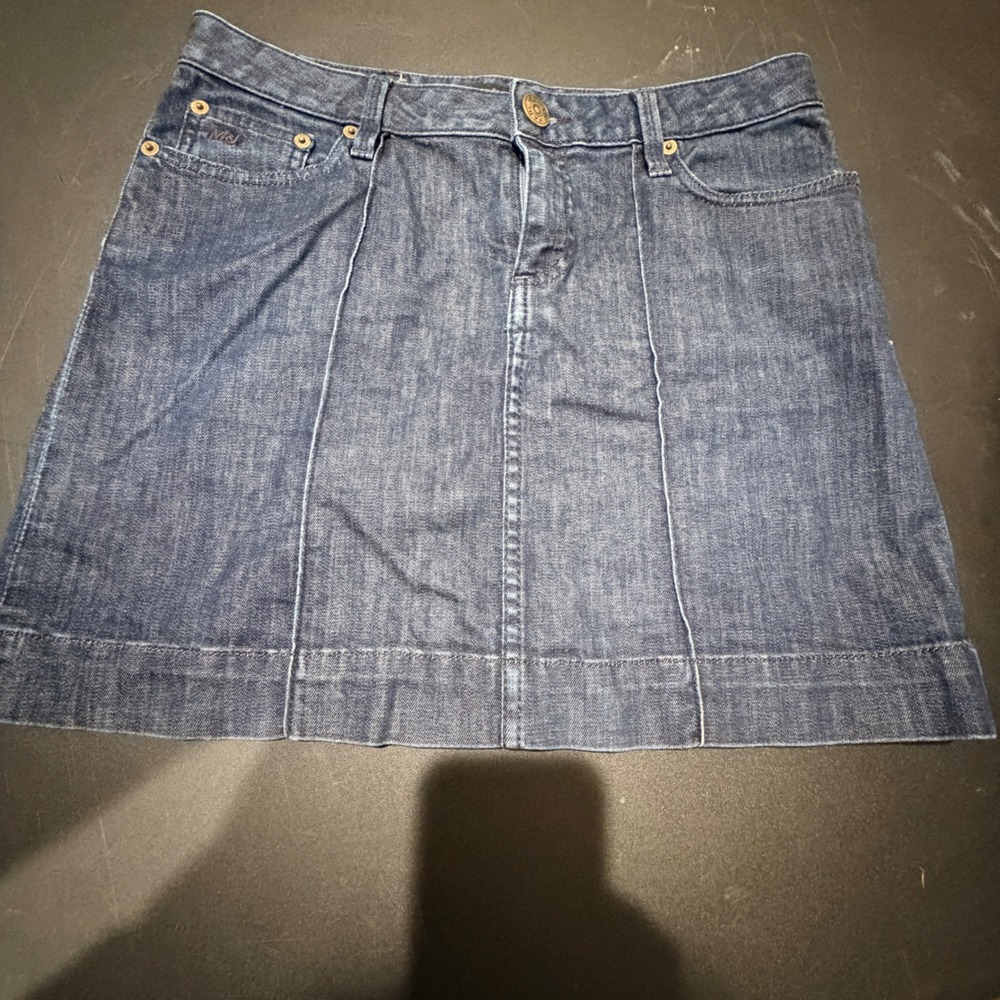Y2K Marc By Marc Jacobs Denim Mini Skirt Womens 4 Stretch Indie Sleaze Minimal